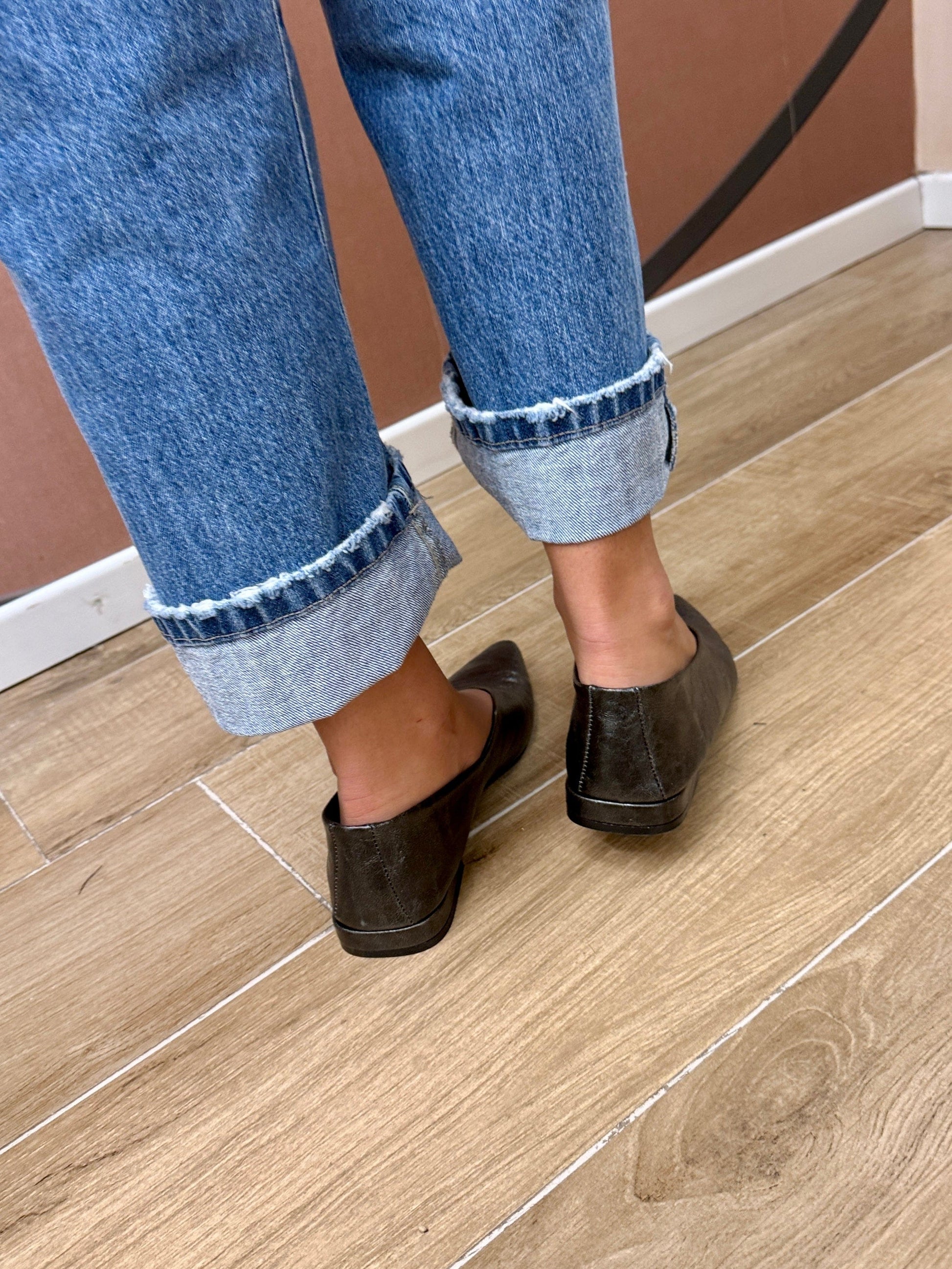 ballerina in pelle - CANNA DI FUCILE