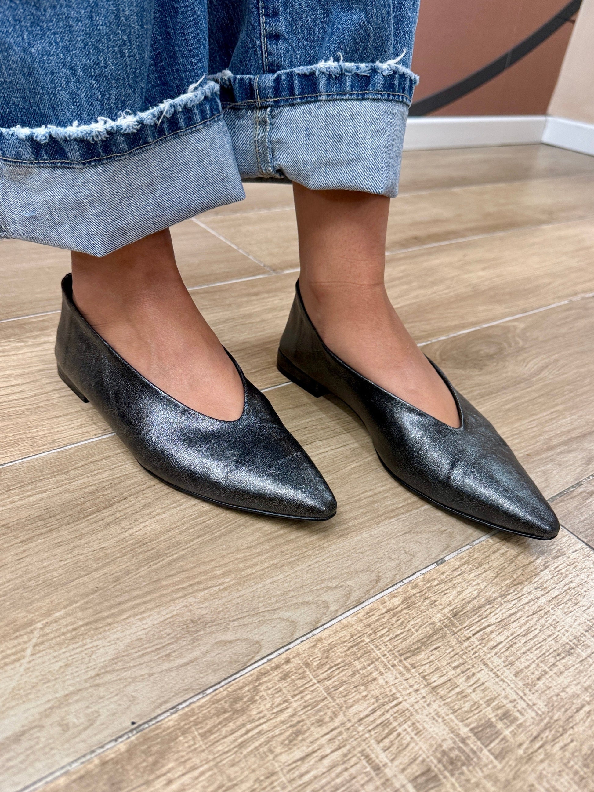 ballerina in pelle - CANNA DI FUCILE