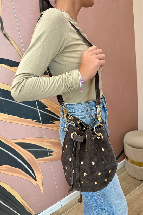 Secchiello mini con borchie - MORO