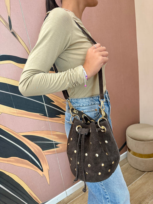 Secchiello mini con borchie - MORO