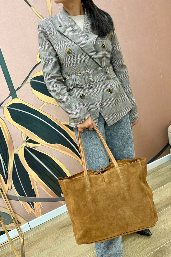 shopping maxi in pelle - CUOIO