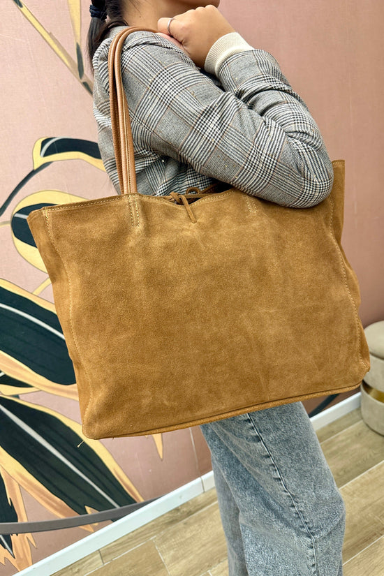 shopping maxi in pelle - CUOIO