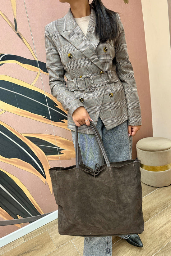 shopping maxi in pelle - MORO