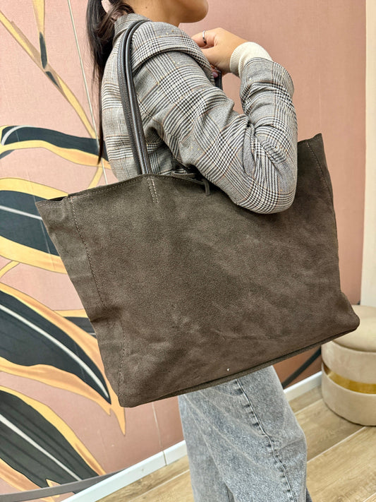 shopping maxi in pelle - MORO