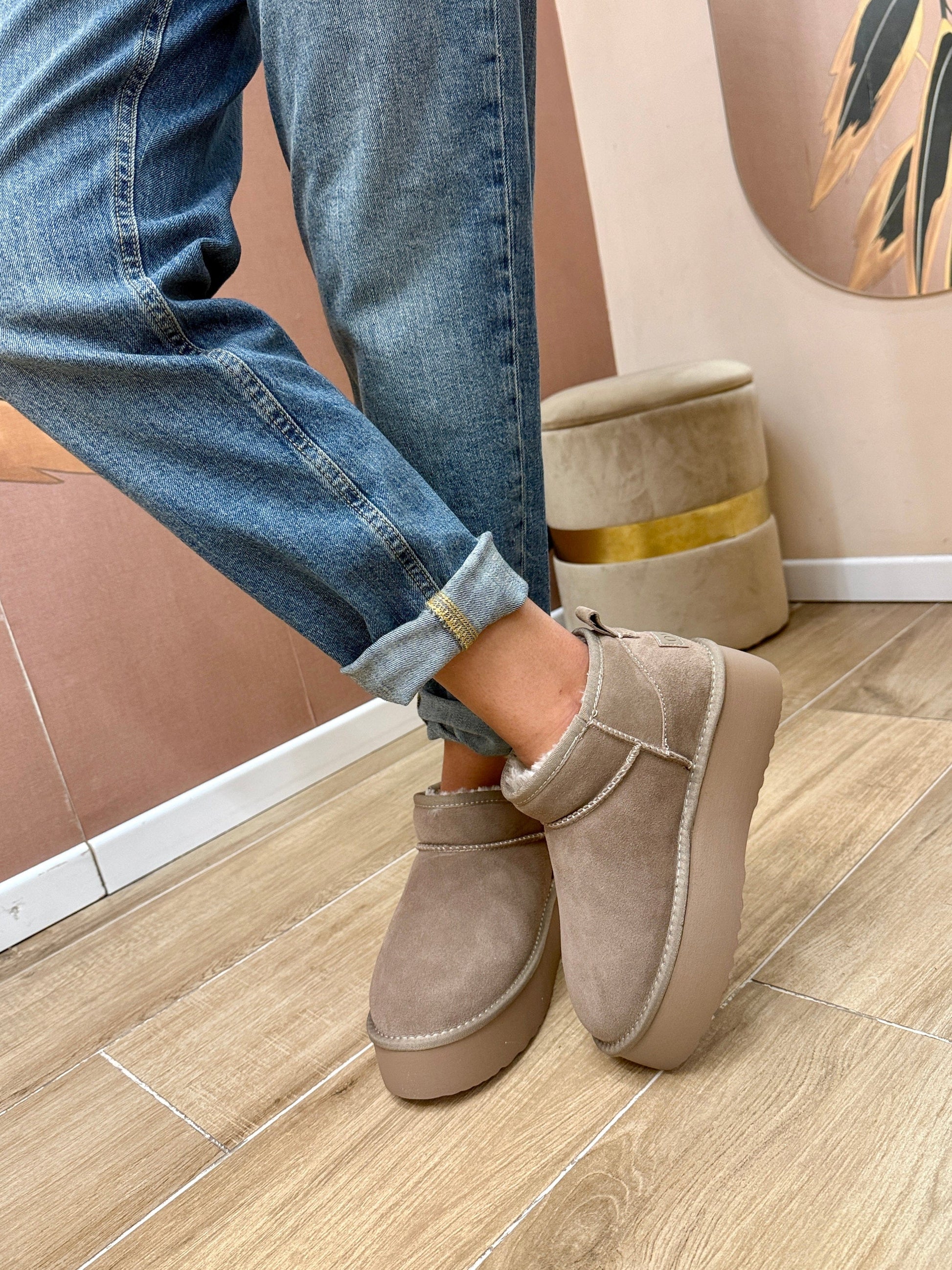 Polacchino platform - TAUPE