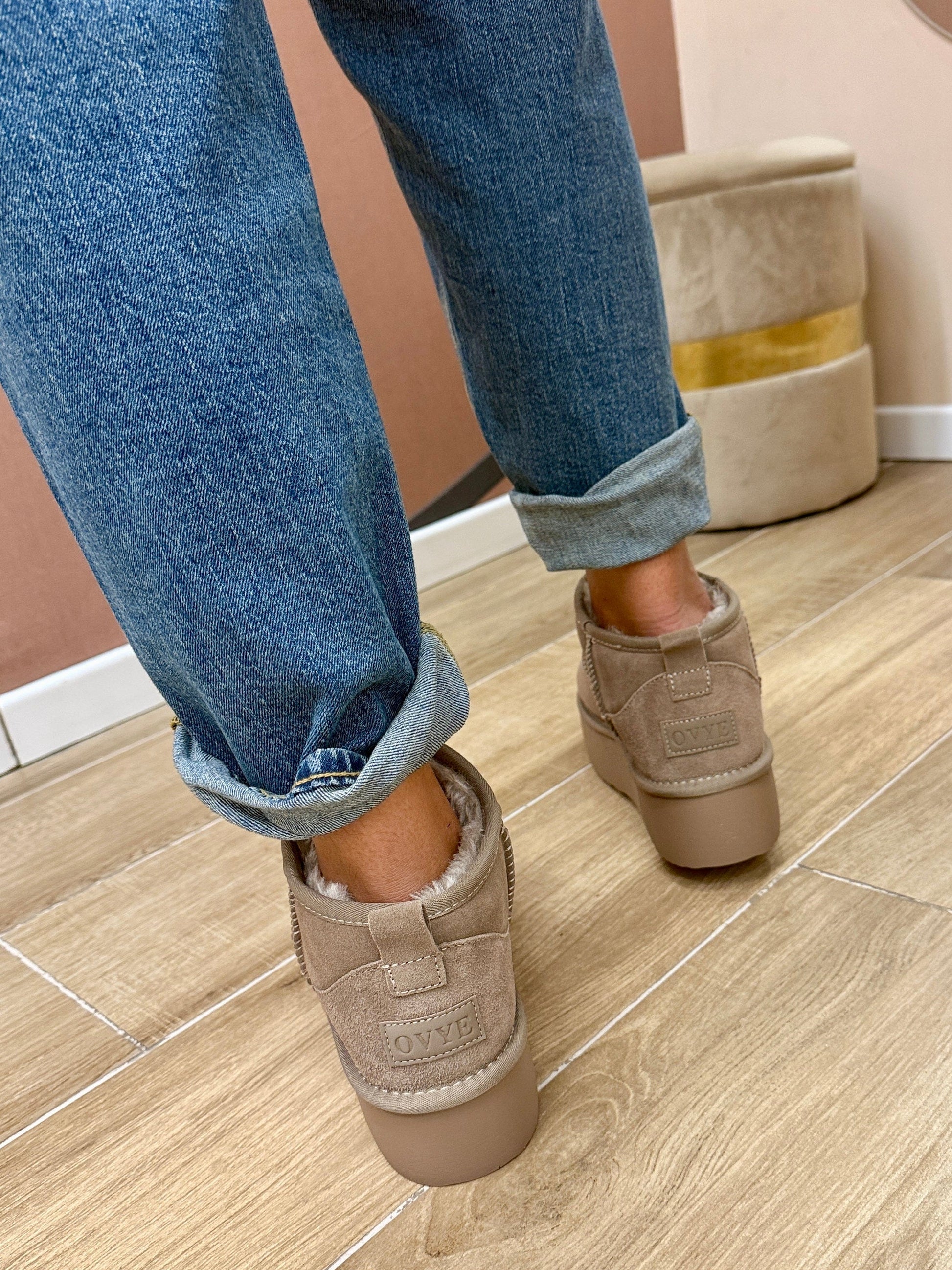 Polacchino platform - TAUPE