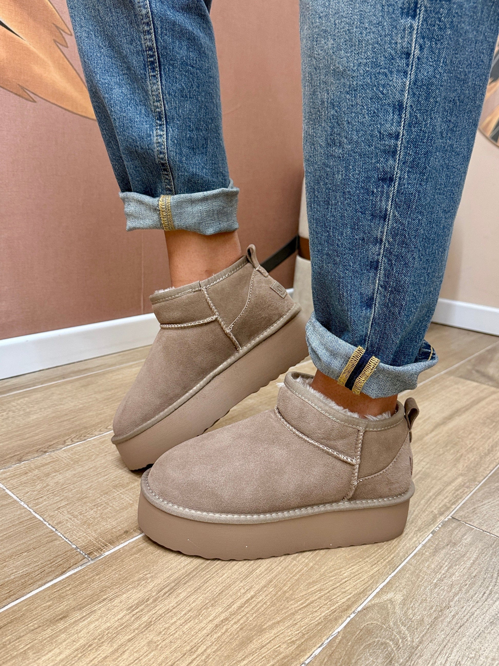 Polacchino platform - TAUPE