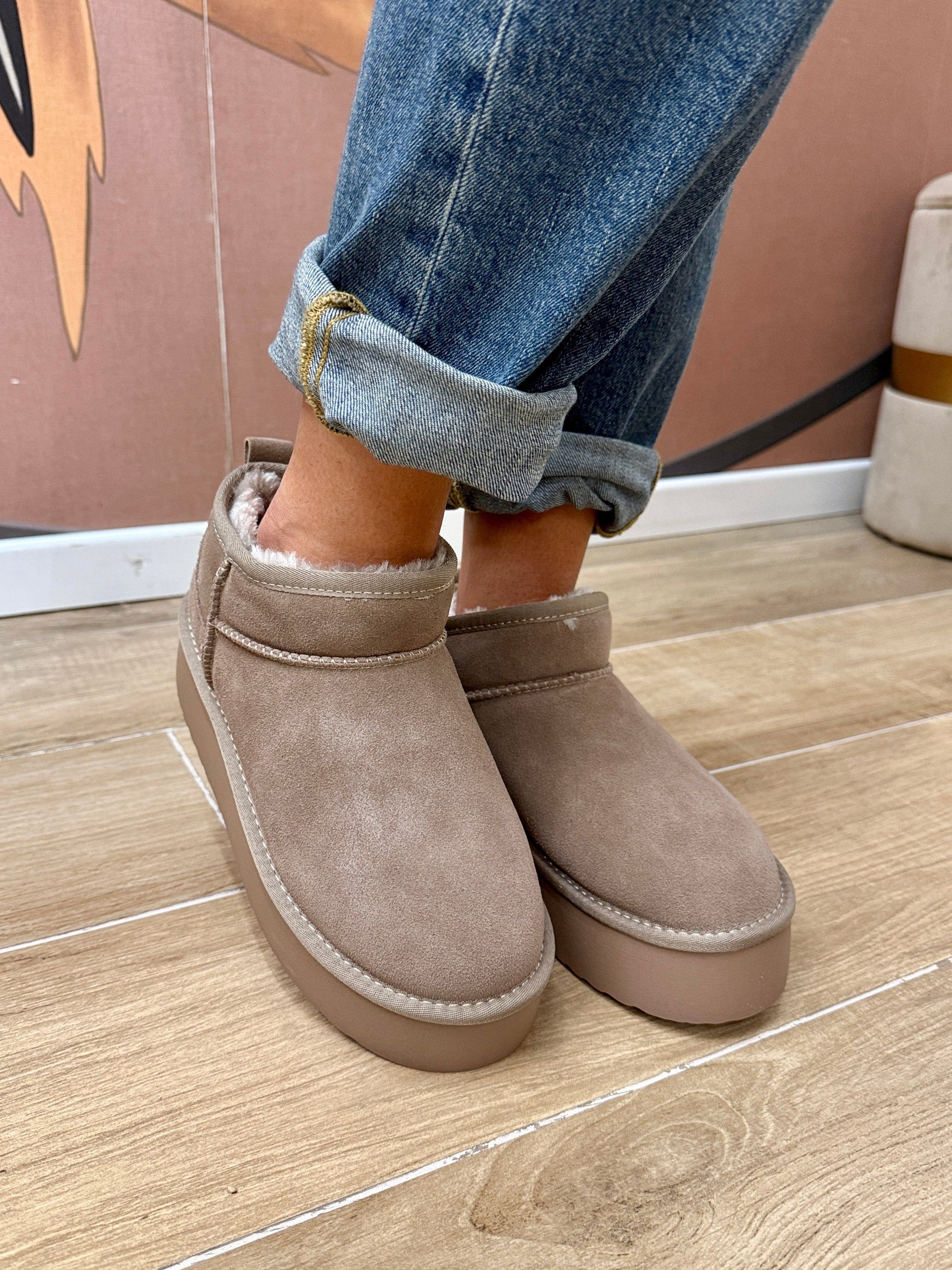 Polacchino platform - TAUPE