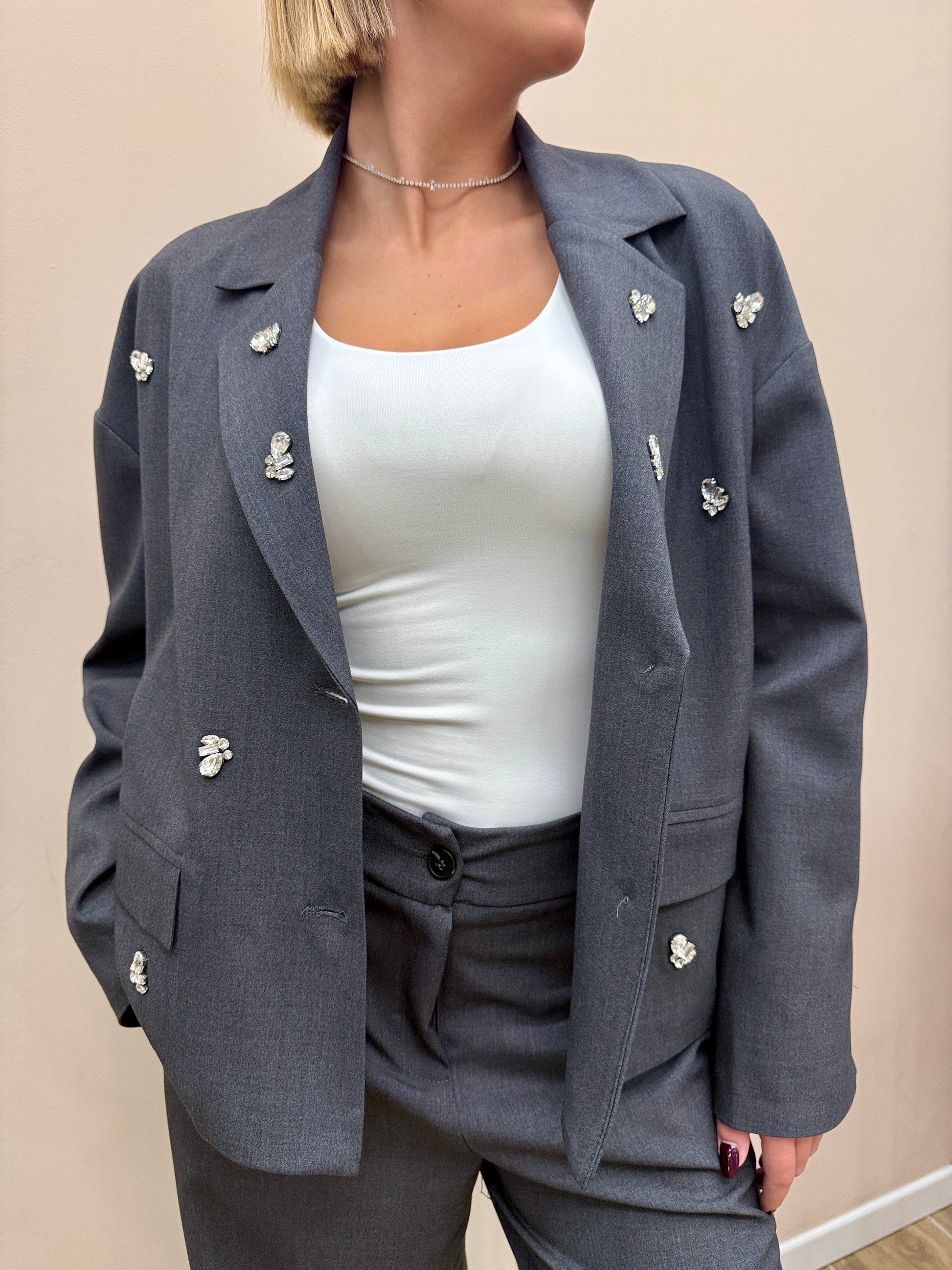Giacca gioiello - GRIGIO