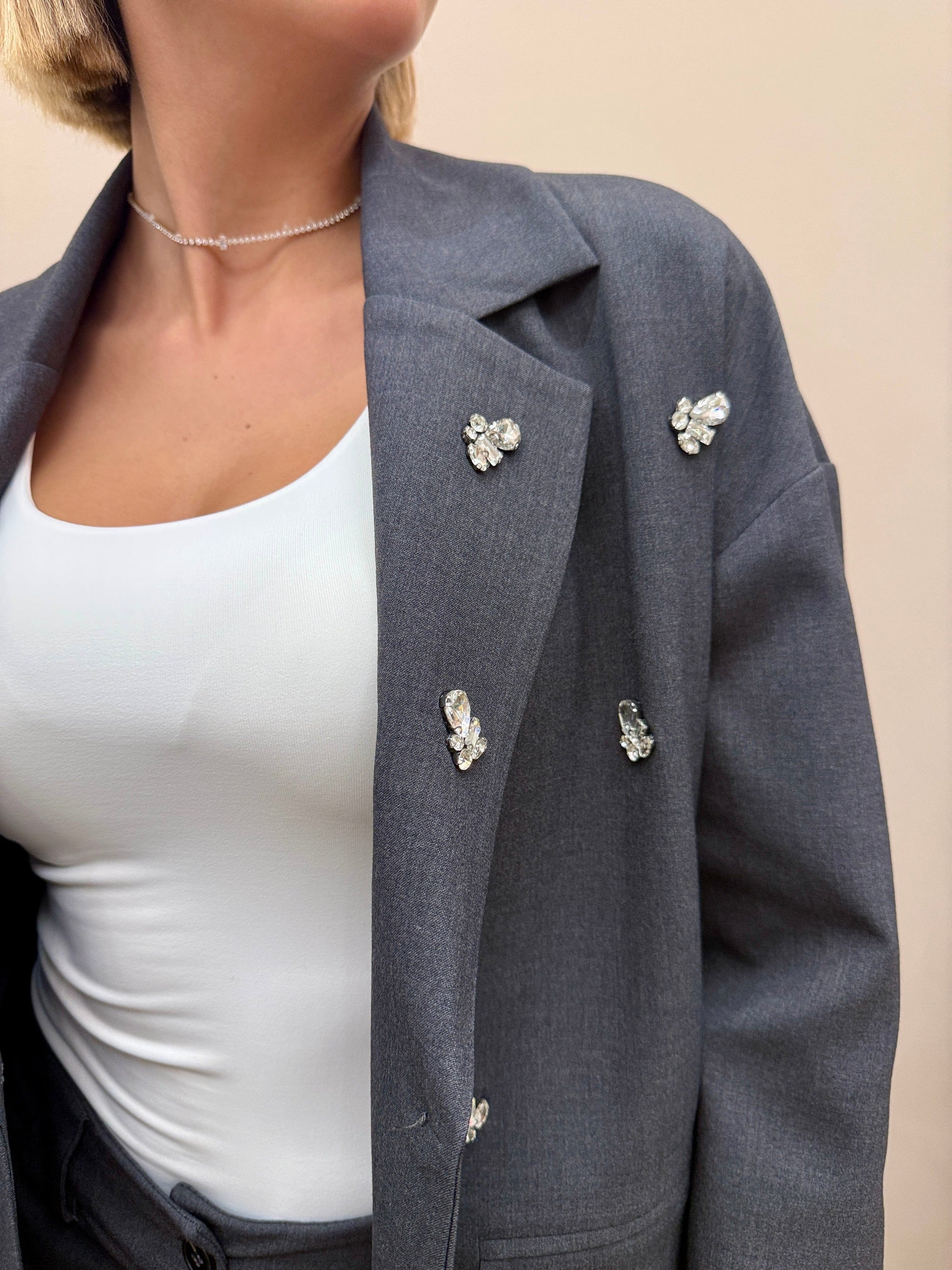 Giacca gioiello - GRIGIO