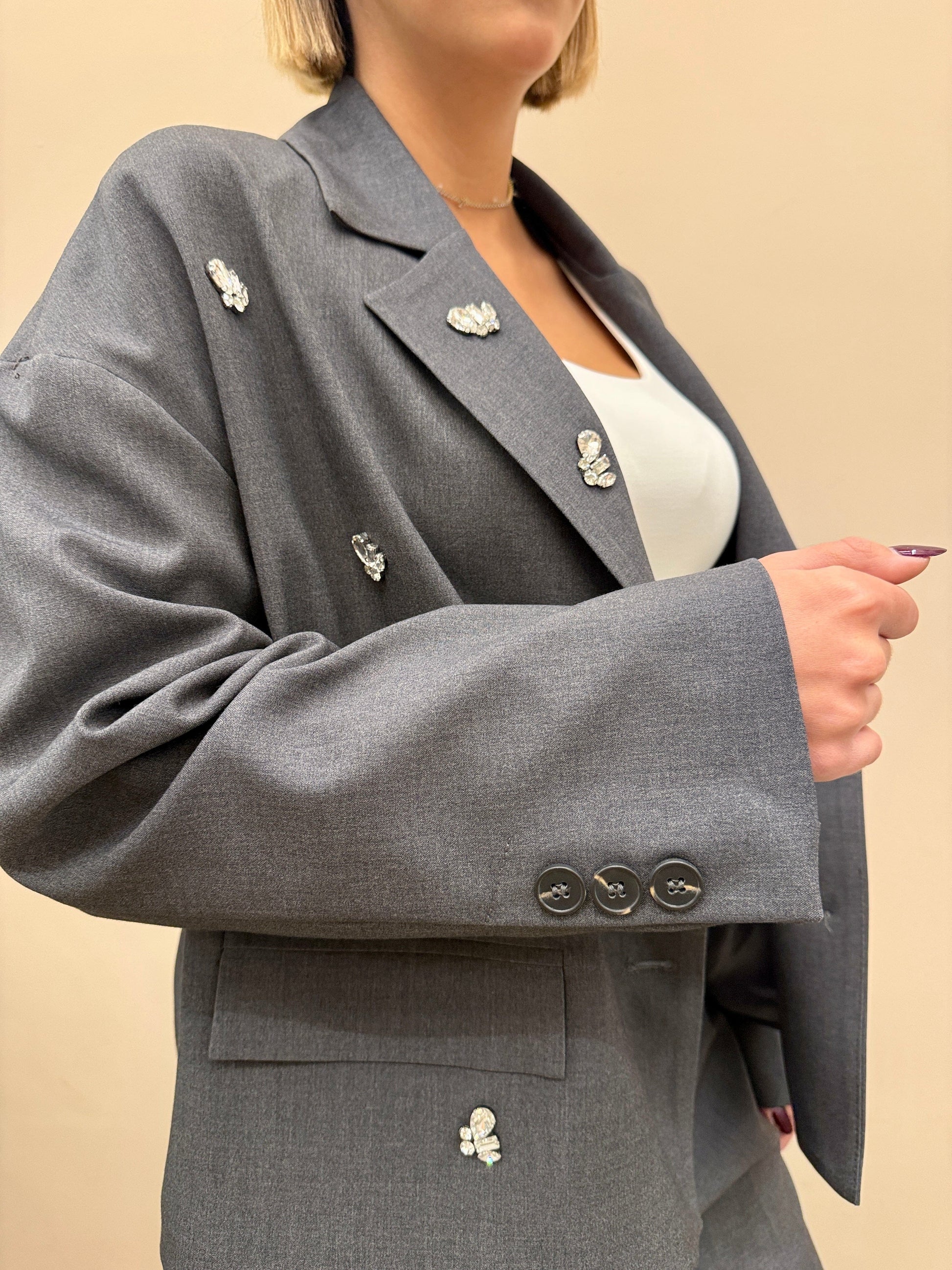 Giacca gioiello - GRIGIO