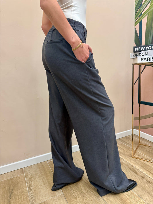 Pantalone palazzo - GRIGIO