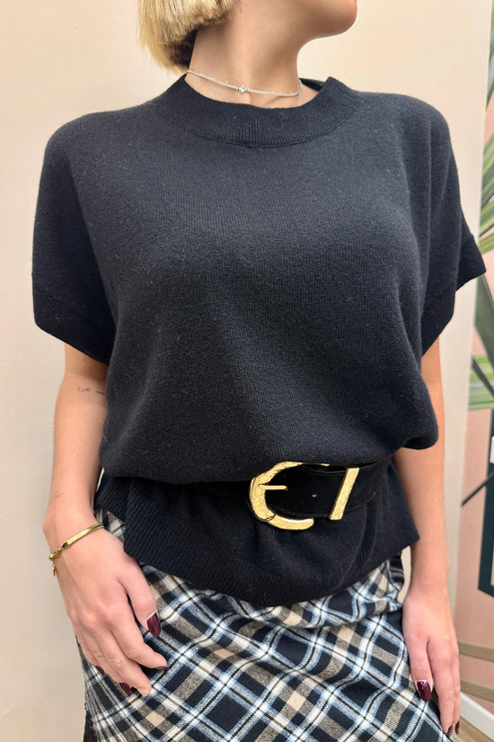 Pull smanicato - NERO