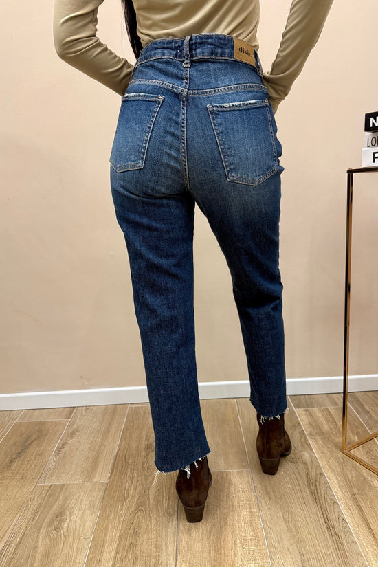 jeans crop regular fit - BLUE DENIM