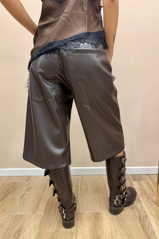 Bermuda in ecopelle - MORO