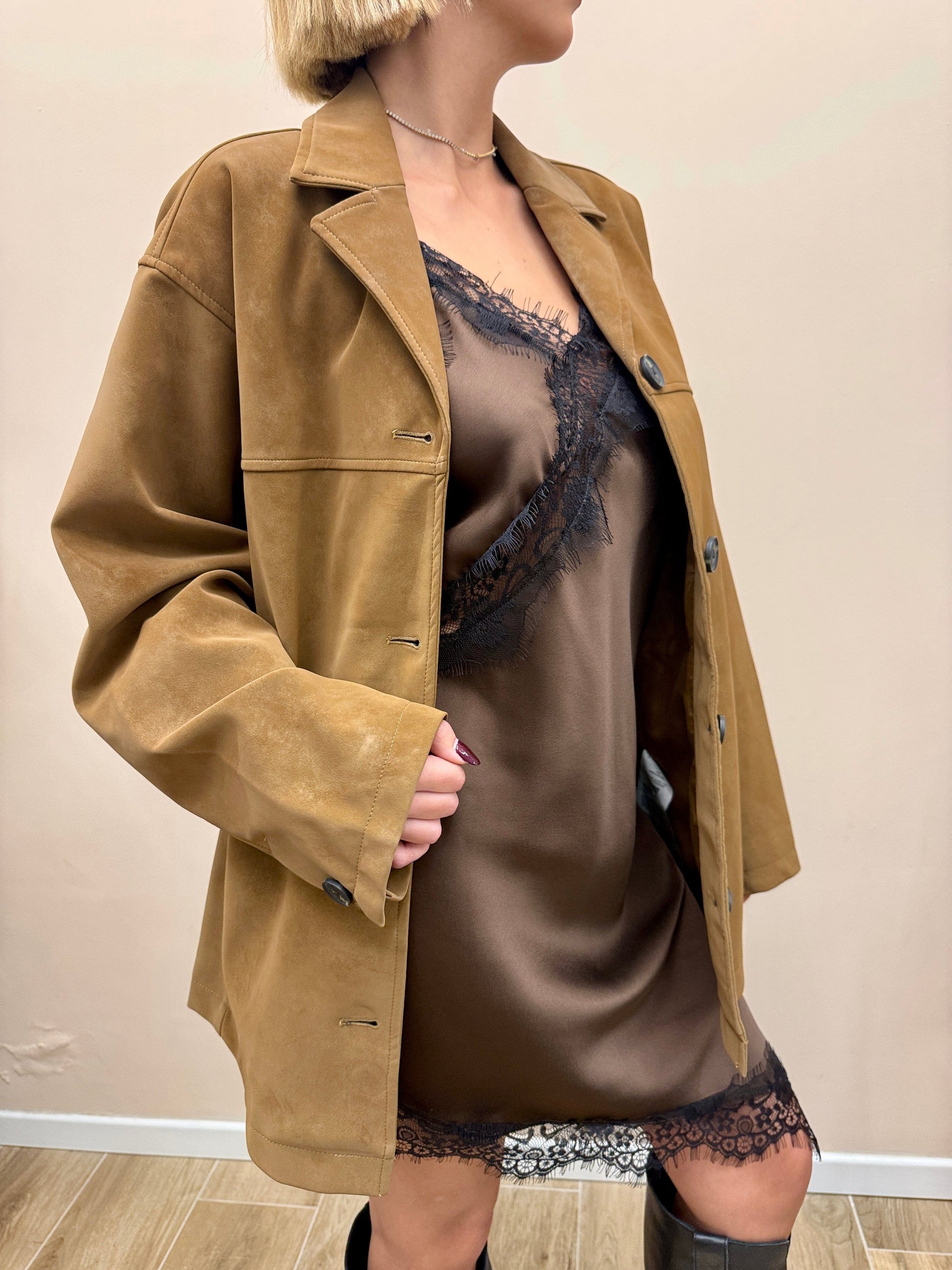 giacca dainetto lola - COGNAC