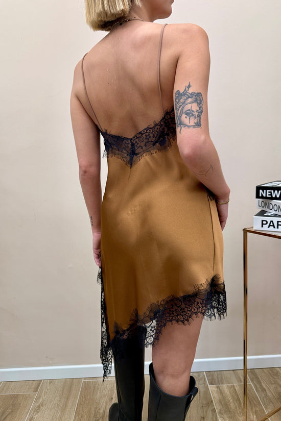 Abito pizzo - TABACCO