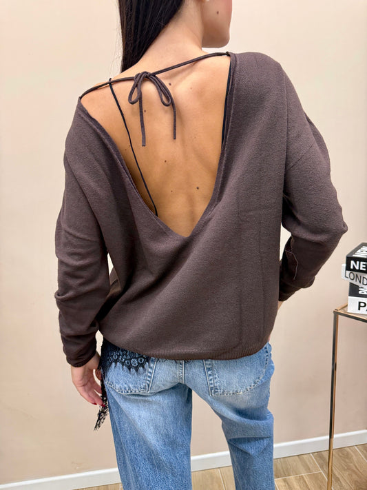 Pull scollo dietro - MORO