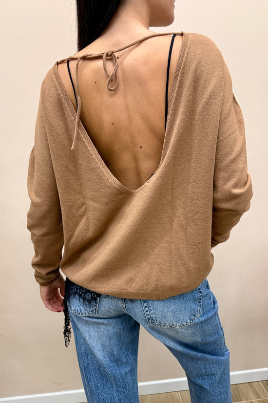 Pull scollo dietro - CAMMELLO