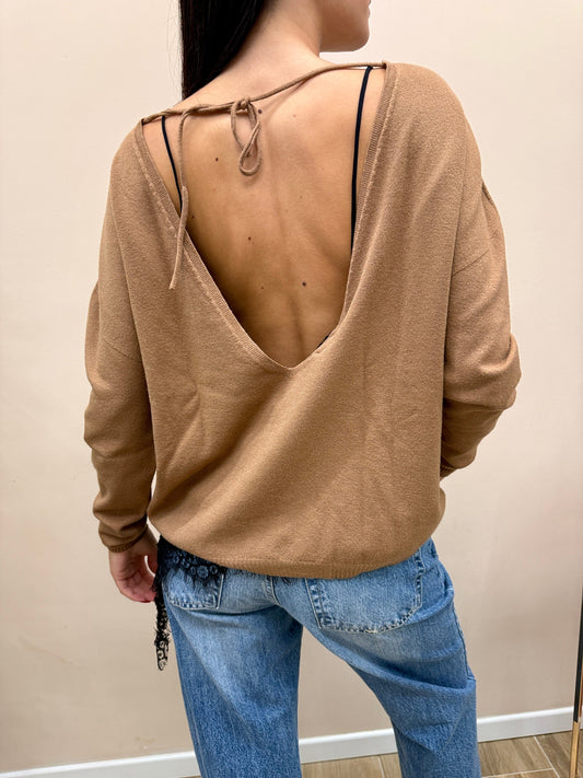 Pull scollo dietro - CAMMELLO