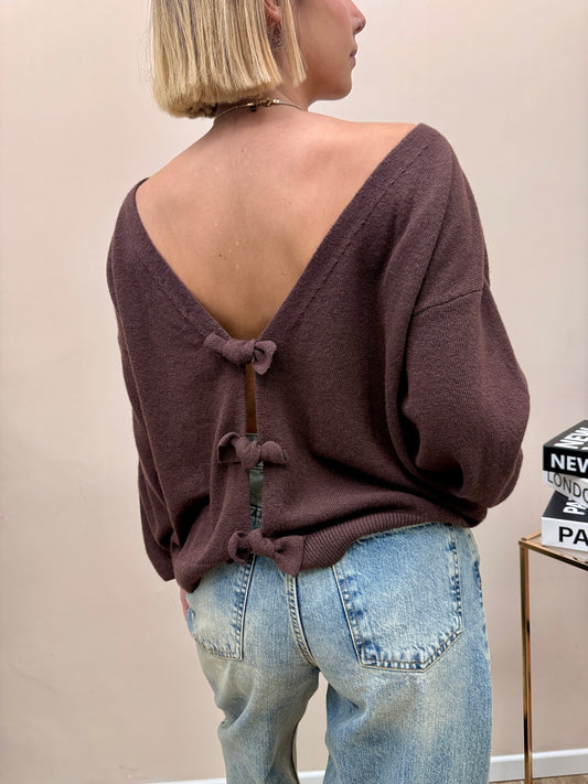 Pull con fiocchi dietro - MORO