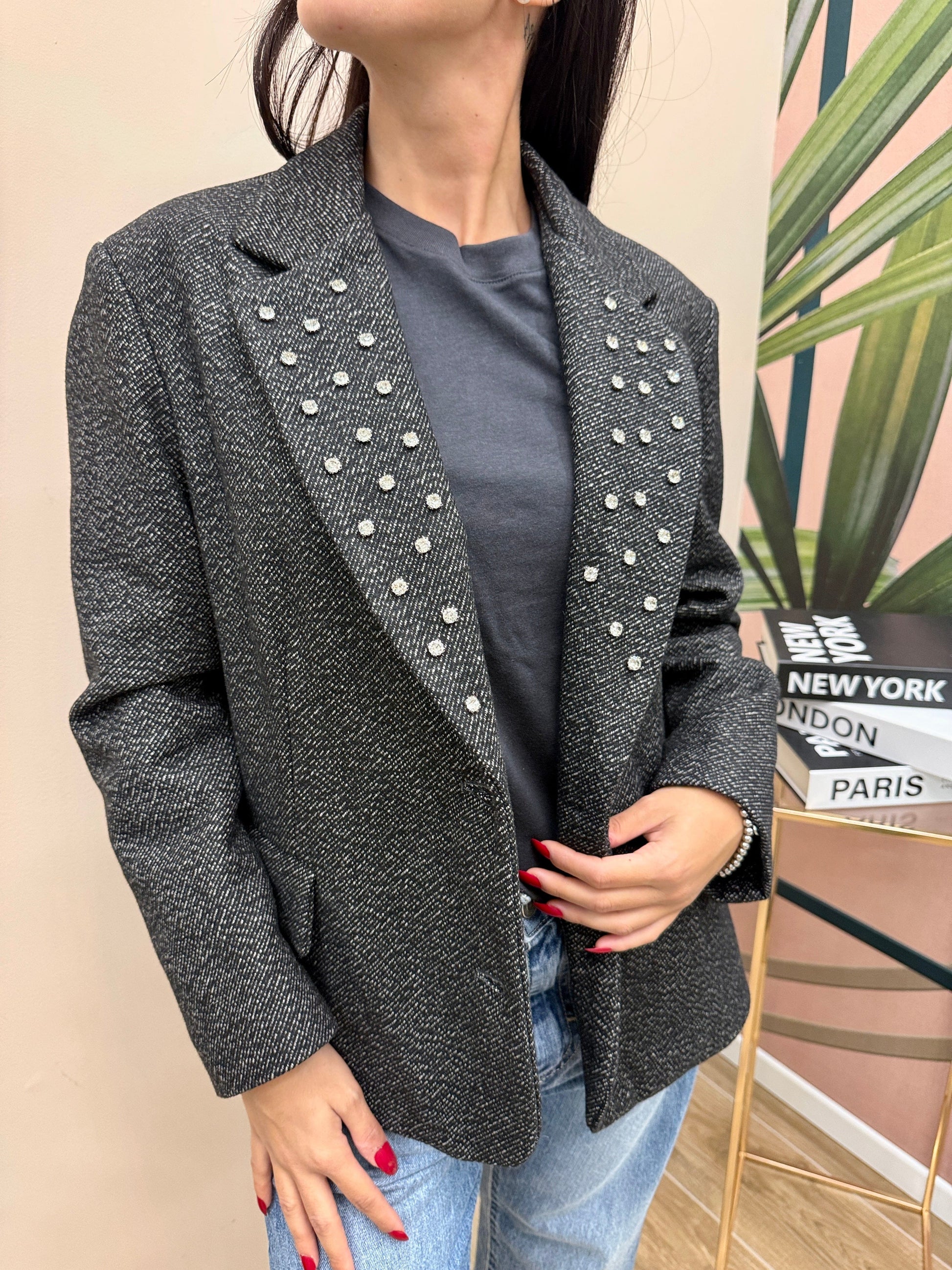 Giacca over the moon - NERO