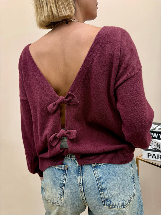 Pull con fiocchi dietro - VINO