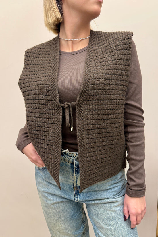 Gilet in maglia - MORO