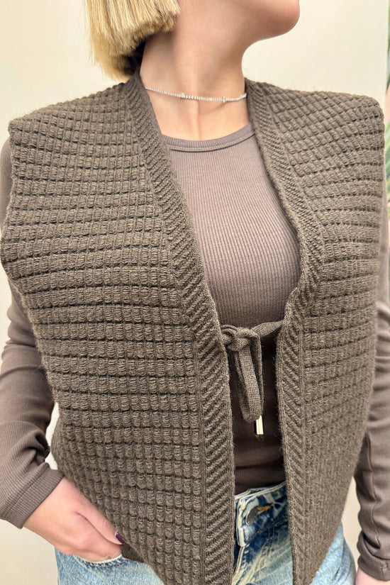 Gilet in maglia - MORO