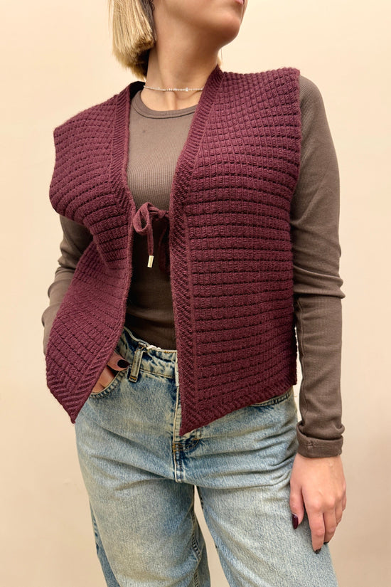 Gilet in maglia - VINO