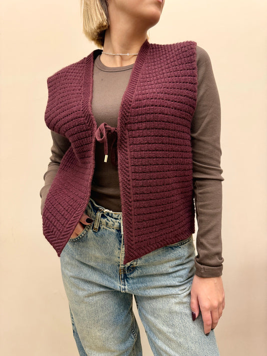 Gilet in maglia - VINO