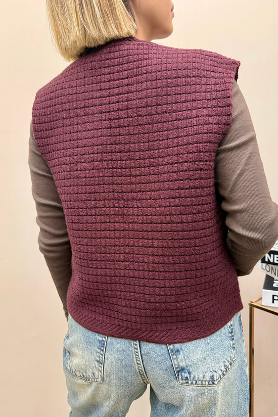 Gilet in maglia - VINO