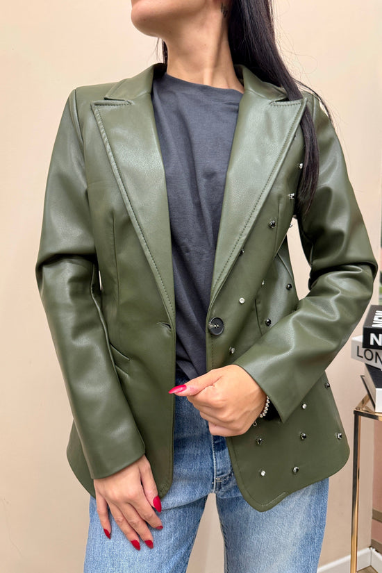 giacca strass - VERDE