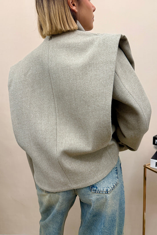 Cappotto spallina - TORTORA