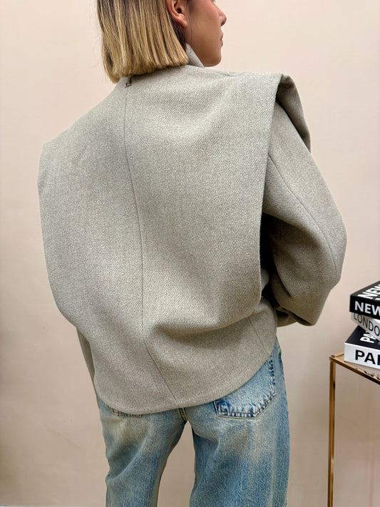 Cappotto spallina - TORTORA