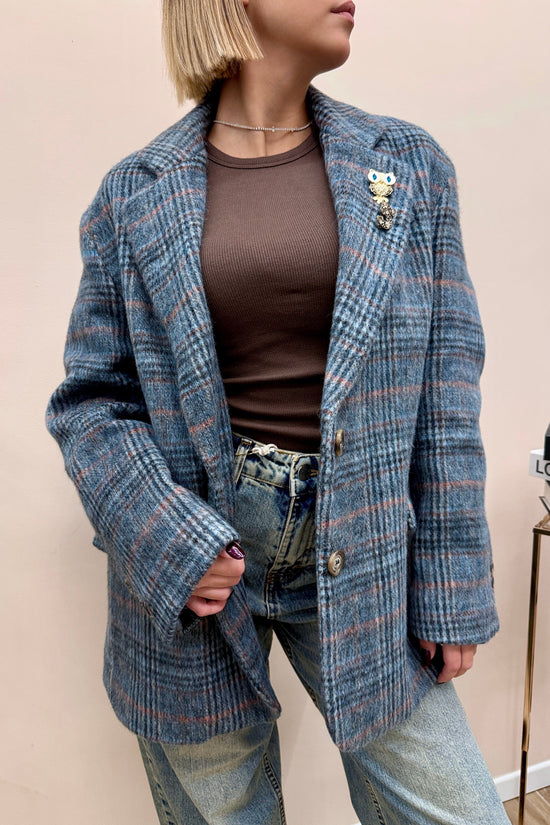 Giacca c/spille - BLU