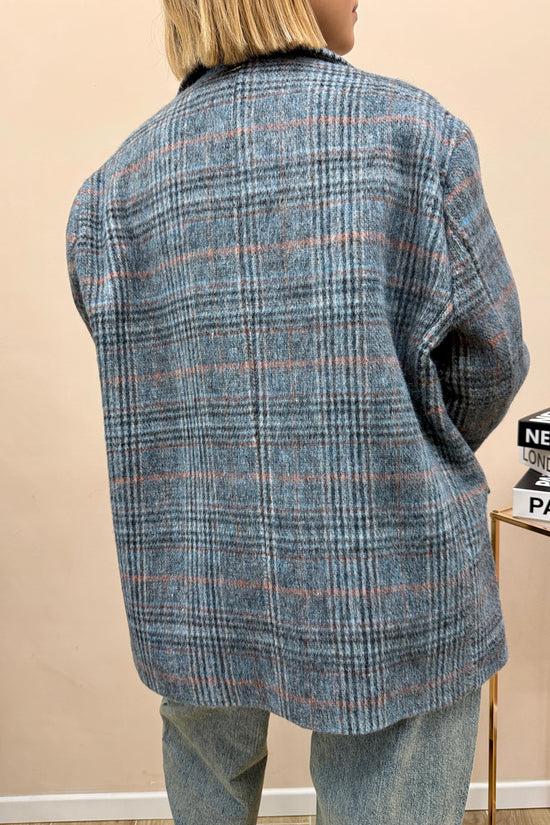 Giacca c/spille - BLU