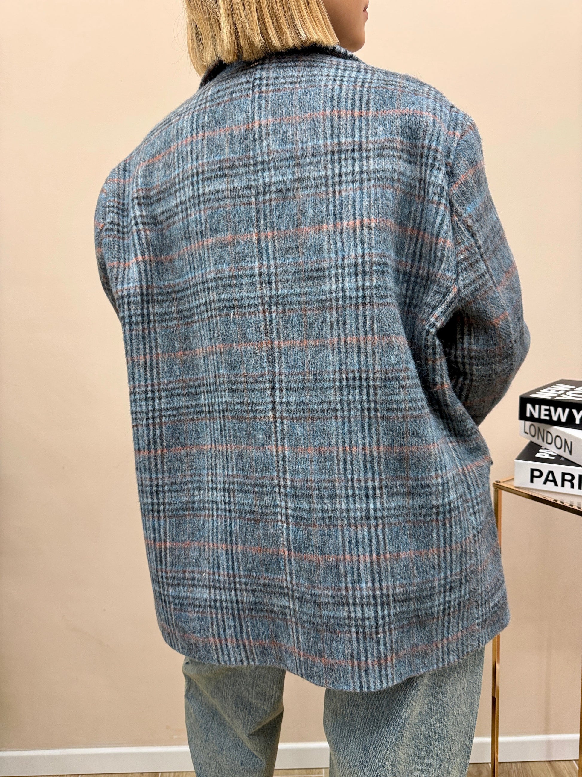 Giacca c/spille - BLU