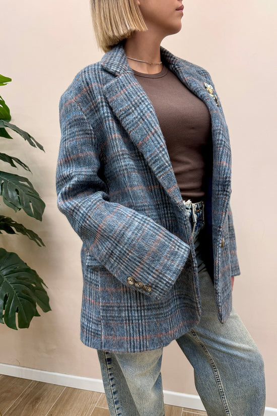 Giacca c/spille - BLU