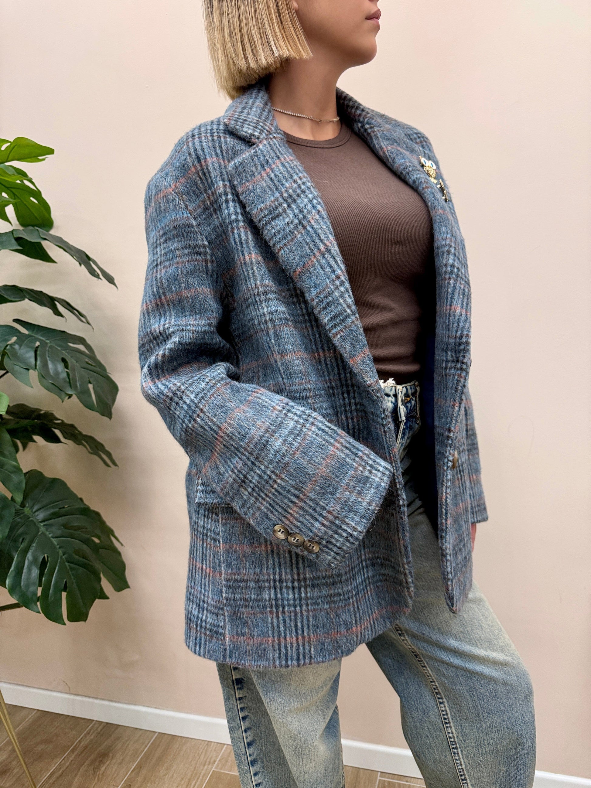 Giacca c/spille - BLU