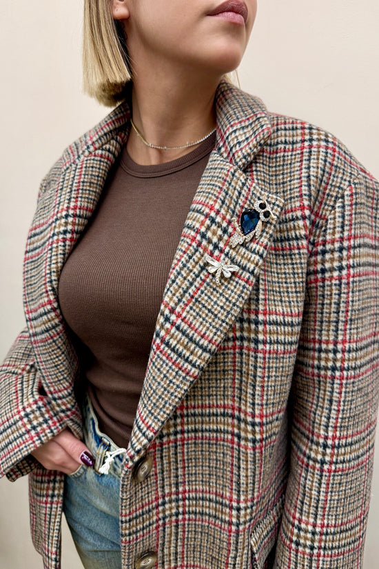 Giacca c/spille - CAMMELLO