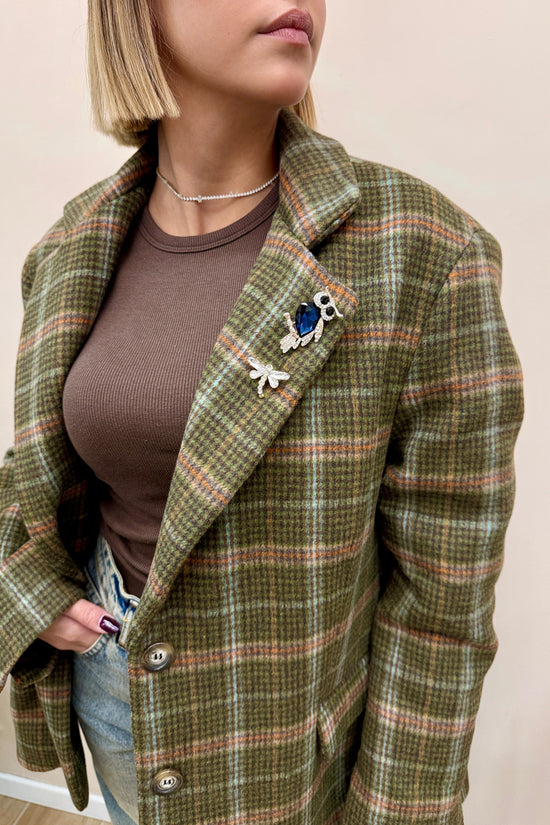 Giacca c/spille - VERDE