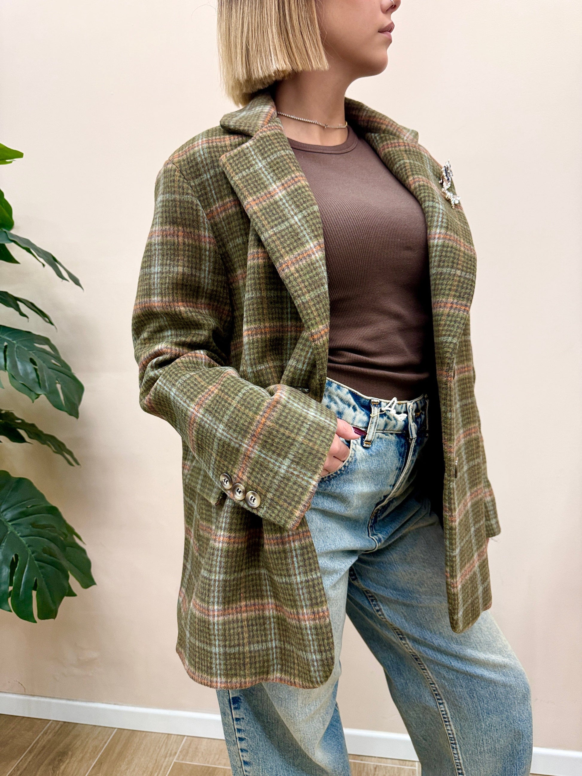 Giacca c/spille - VERDE