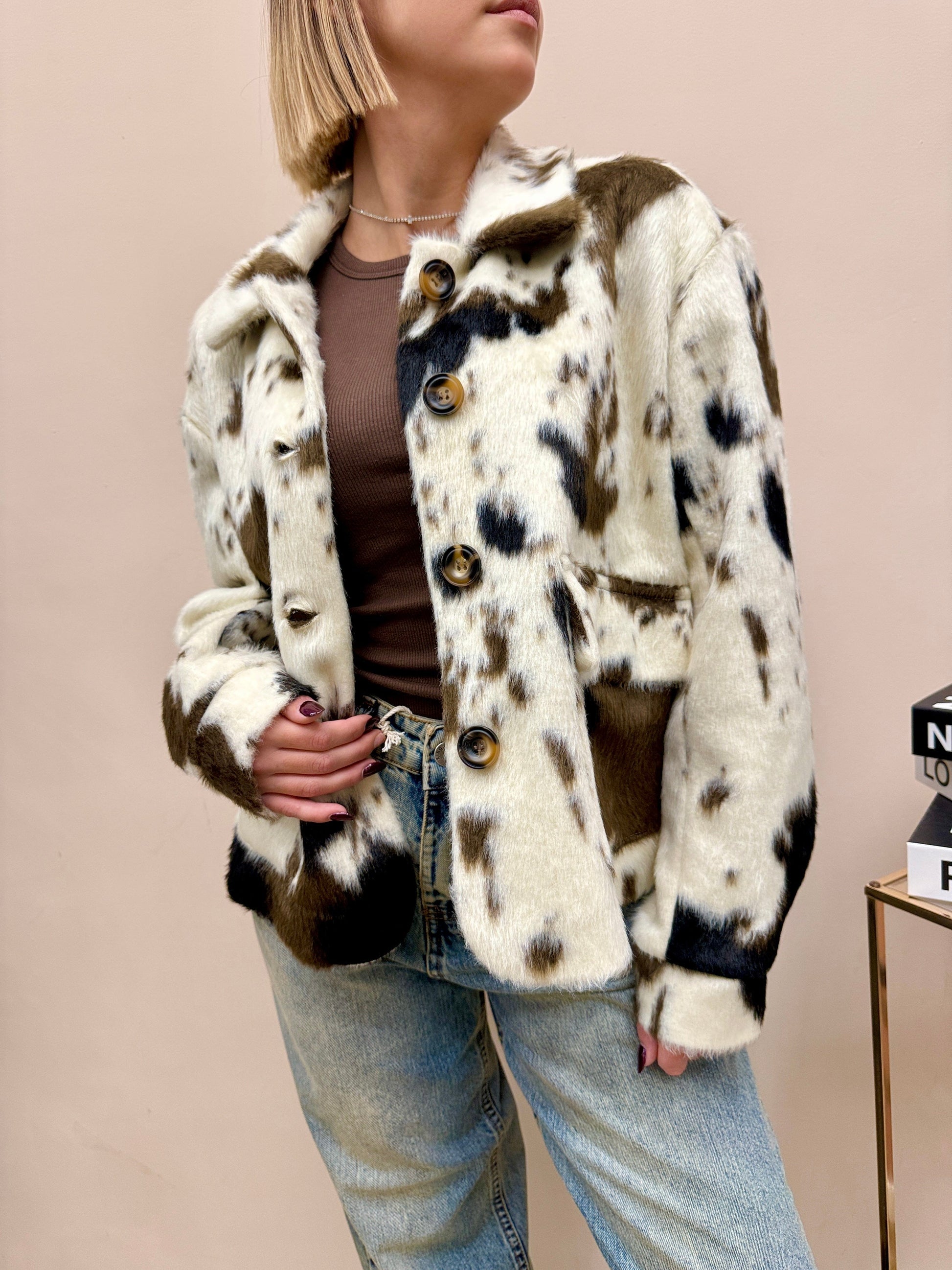 giacca cavallino - COW PRINT