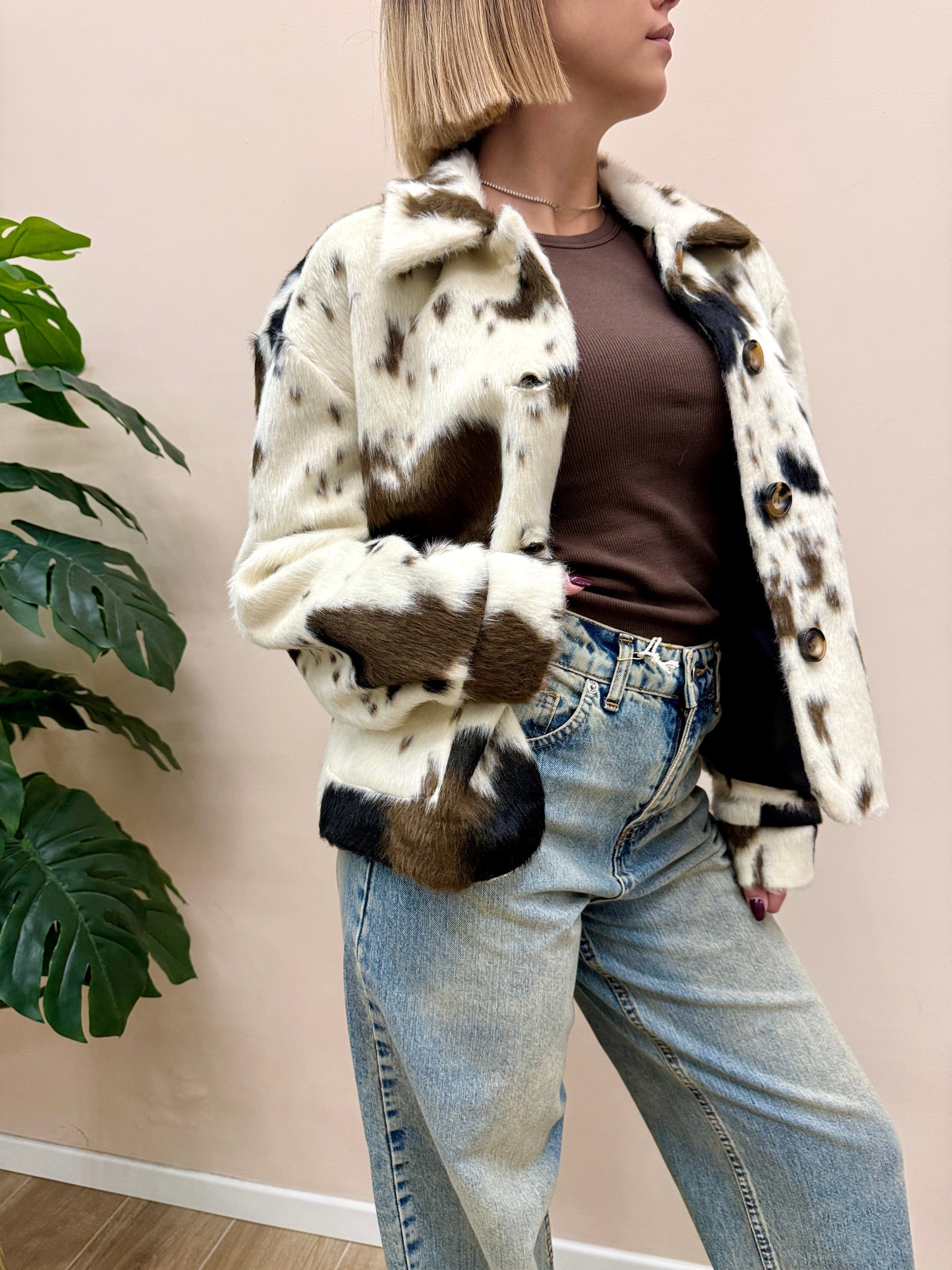 giacca cavallino - COW PRINT