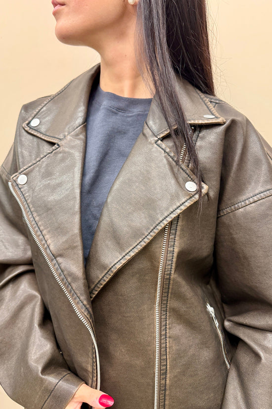 Giubbino chiodo over - MORO