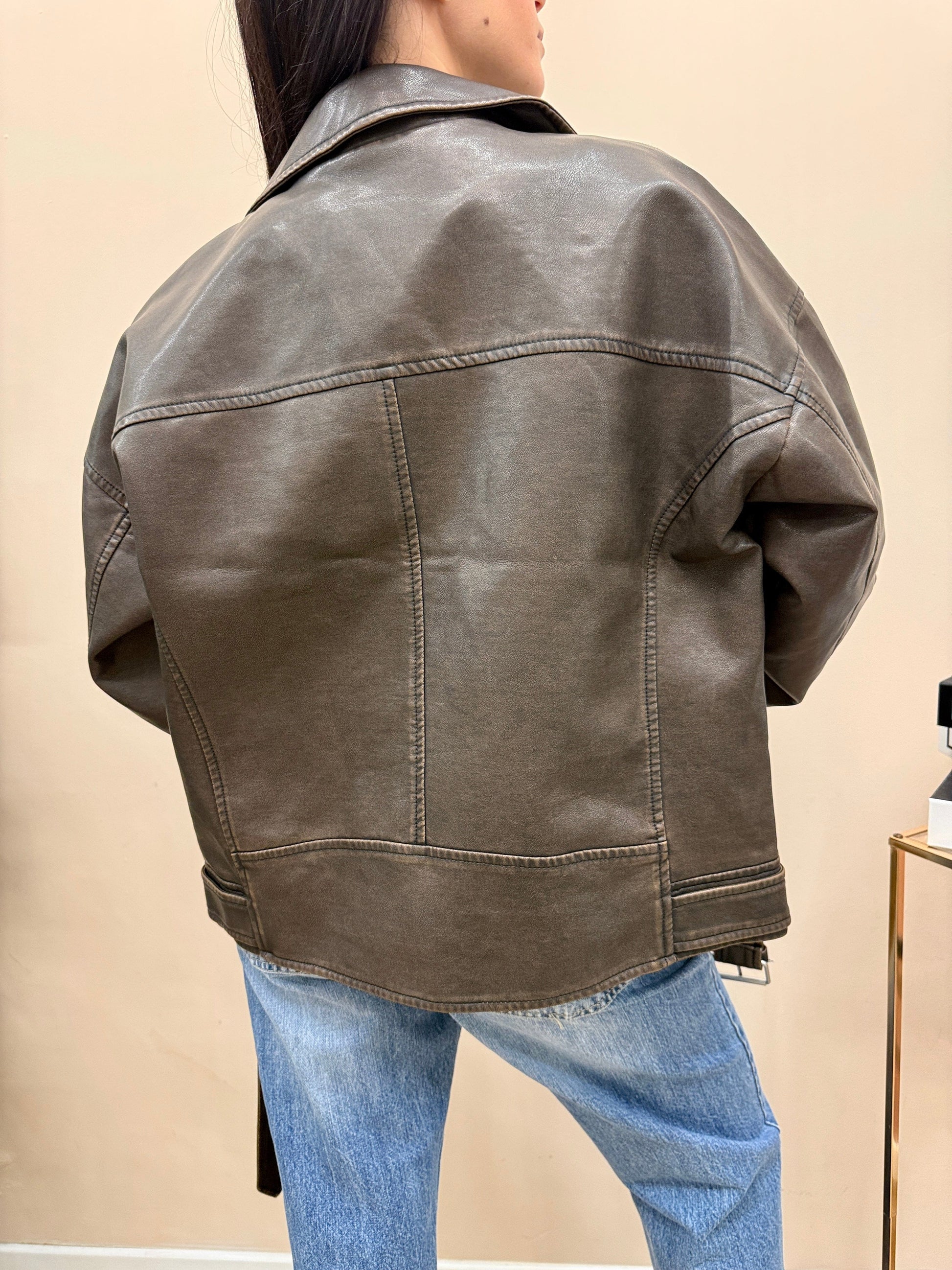 Giubbino chiodo over - MORO