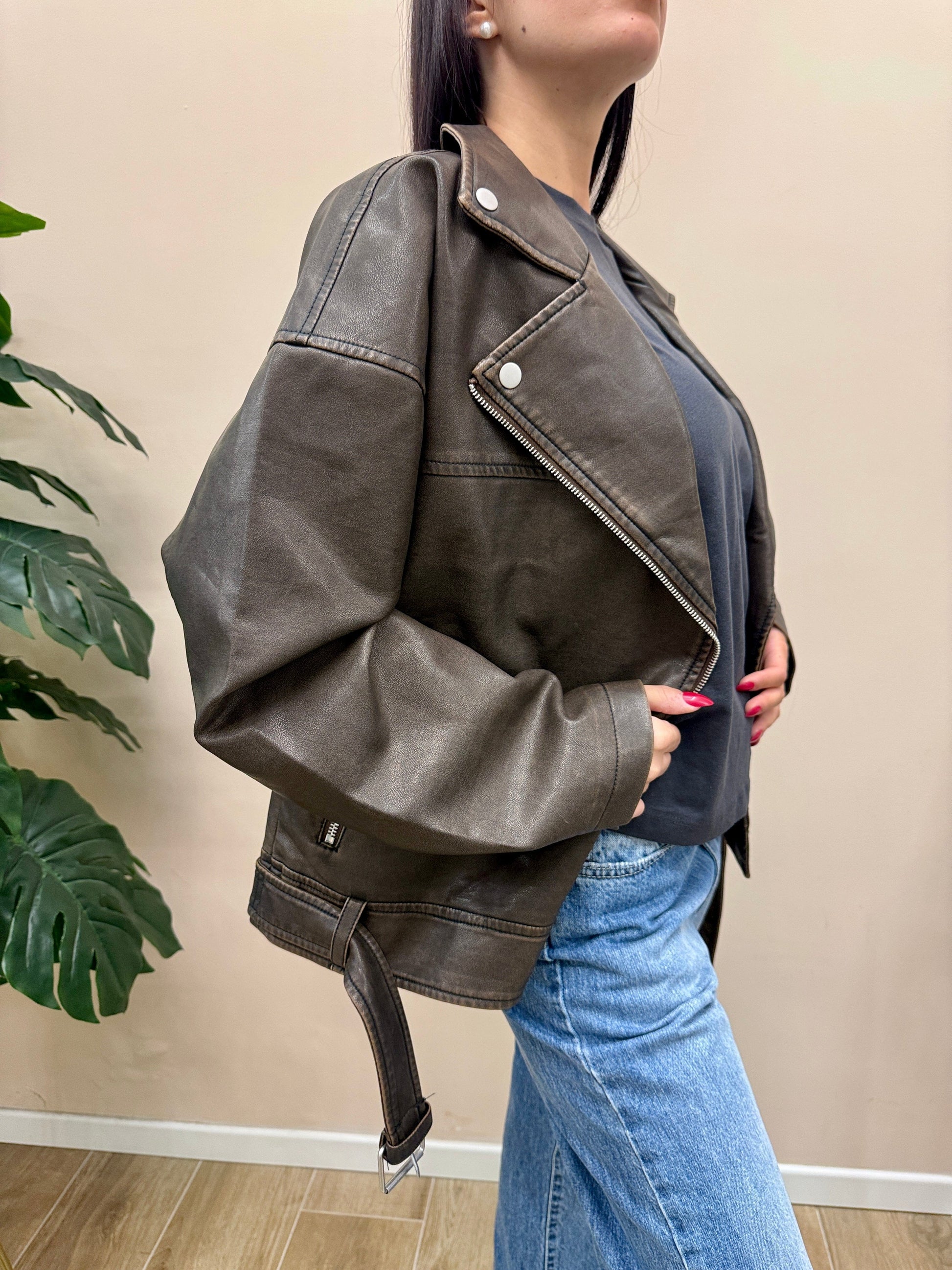 Giubbino chiodo over - MORO