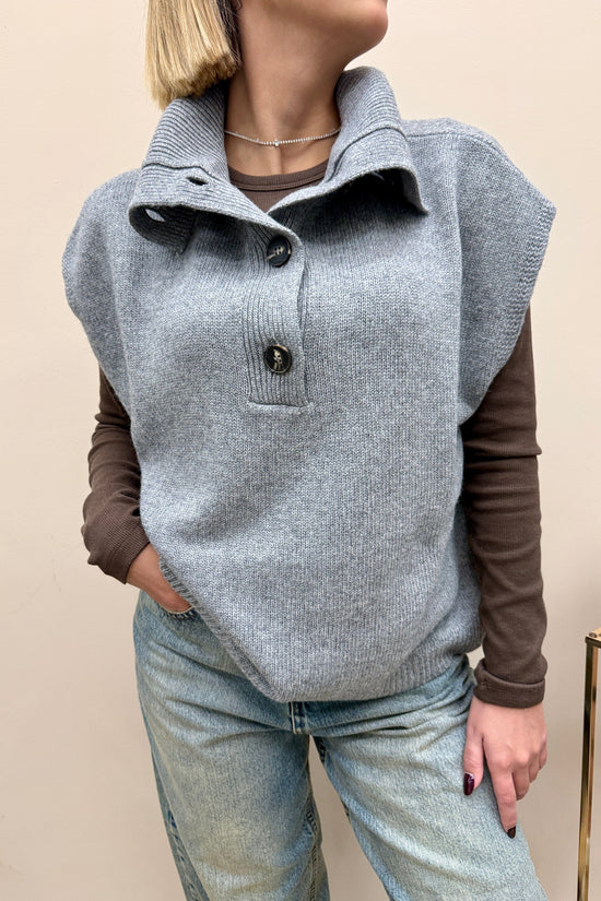 Gilet a polo - GRIGIO