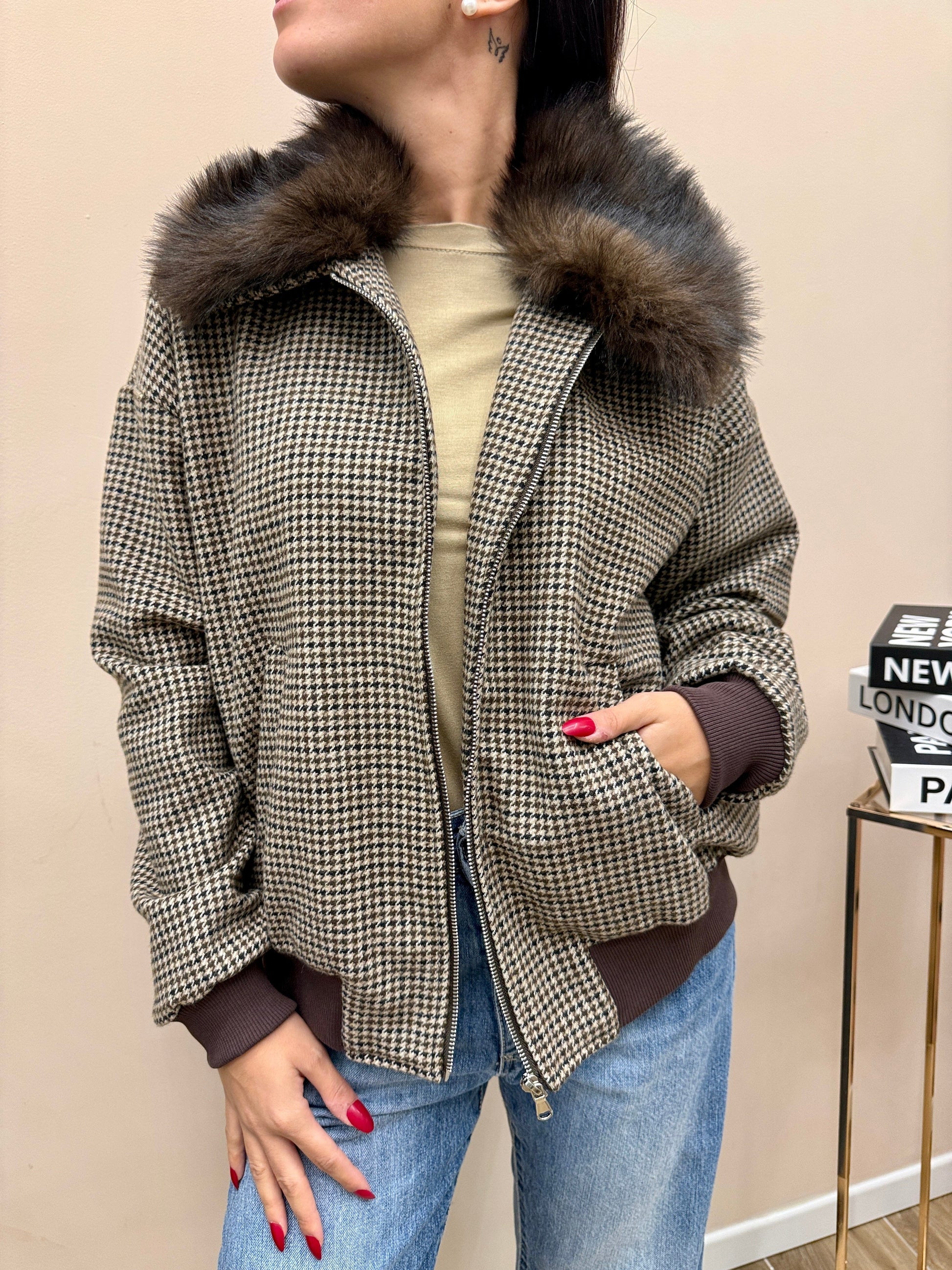 Bomber pied de poule - MORO